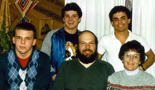 Me and my family, in my high school years. My mom and dad instilled in all three of us boys a robust sense of justice.